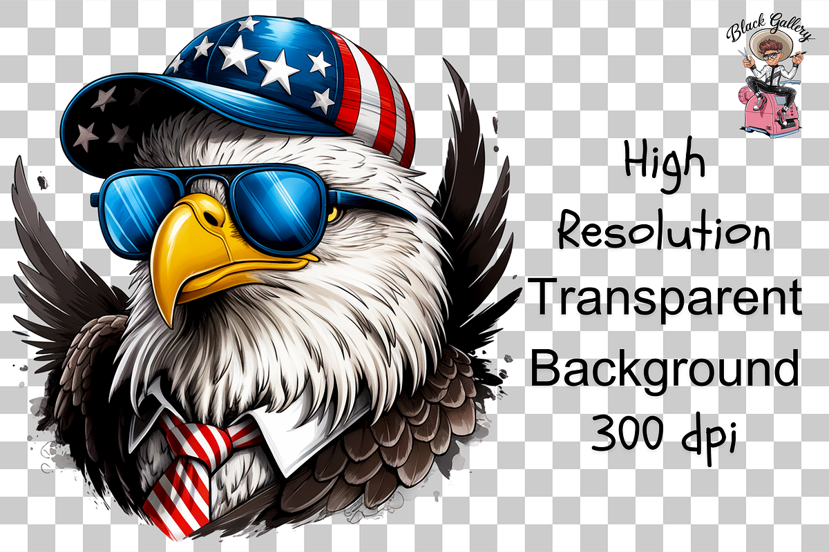 Eagle American Patriotic PNG Bundle, a Graphic by Clipart Bloom (Photo 10 of 11)