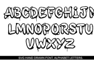SVG Hand drawn alphabet