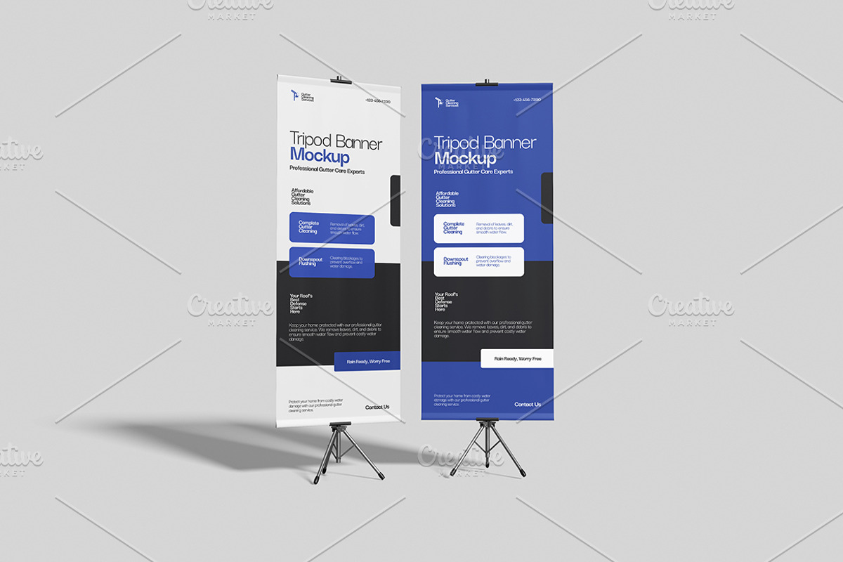 Tripod Banner Stand Mockup, an Advertising Mockup by Gatamotion (Photo 5 of 5)