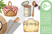 Vintage Summer Camp Sublimation, a Decorative Illustration by Artnoy (Thumbnail 9 of 18)