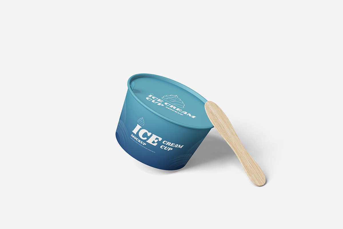 Ice Cream Cup Mockup, a Product Mockup by bimockup (Photo 4 of 6)