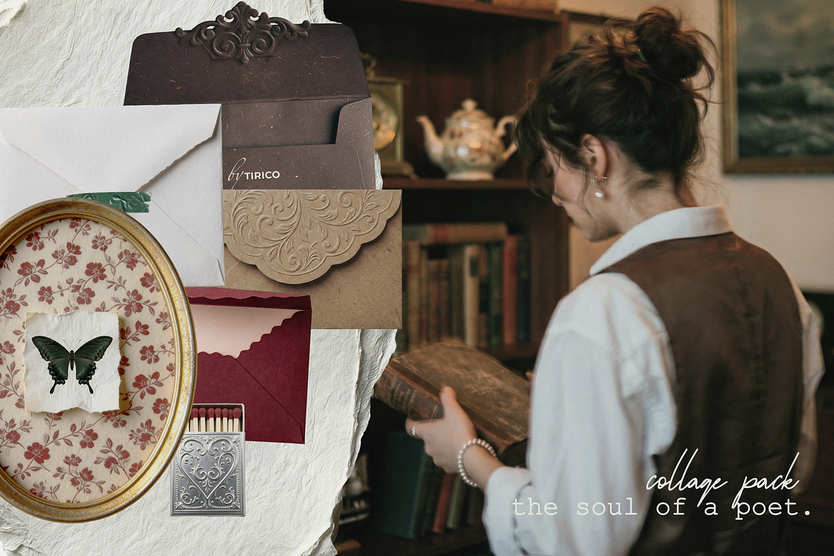 The Soul of a Poet: Collage Pack, an Object Graphic by TiriCo (Photo 5 of 13)