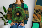 Moon Glow Modern Geometric, a Background Graphic by Sharon Schwalbe (Thumbnail 3 of 6)