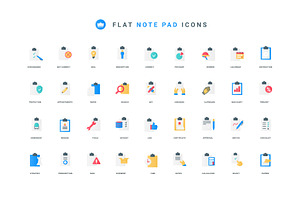 Notes paper document business icons, an Object Illustration by Lemberg Vector