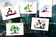 Yoga and My Cat, a Healthcare Illustration by Annakniaz (Thumbnail 10 of 10)