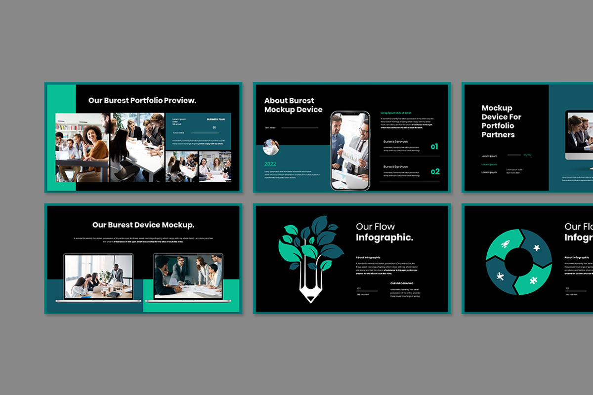 Burest Presentation Template, a Presentation Template by Analogous Temp (Photo 4 of 5)