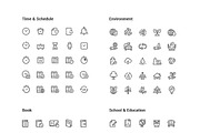 1500 Line Icons Pack, an Outline Icon by WORAKAMON Design Studio (Thumbnail 4 of 18)