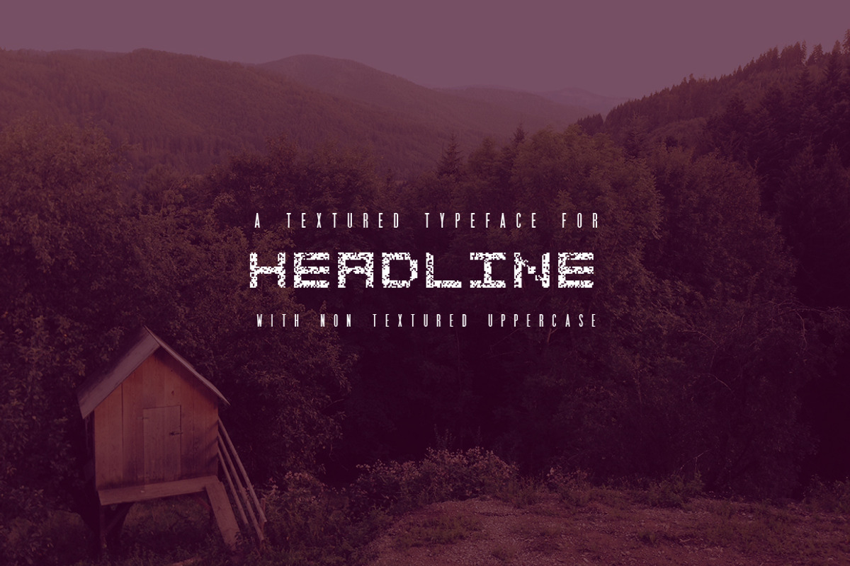 Eroded Tech Typeface preview 2