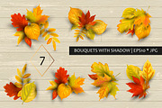 Autumn leaves vector collection, a Seasonal Illustration by VaraNa Art (Thumbnail 5 of 15)