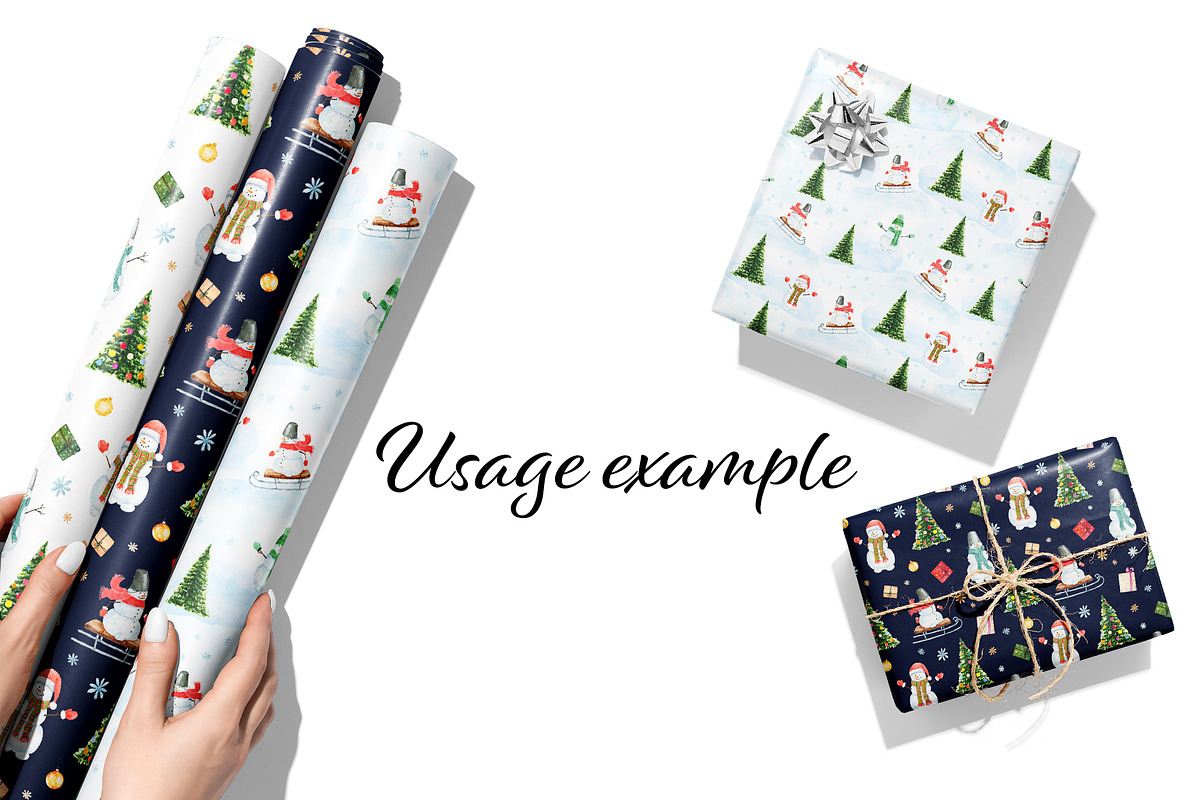 Watercolor Christmas illustrations, a Decorative Illustration by Nataliia Pyzhova (Photo 7 of 10)