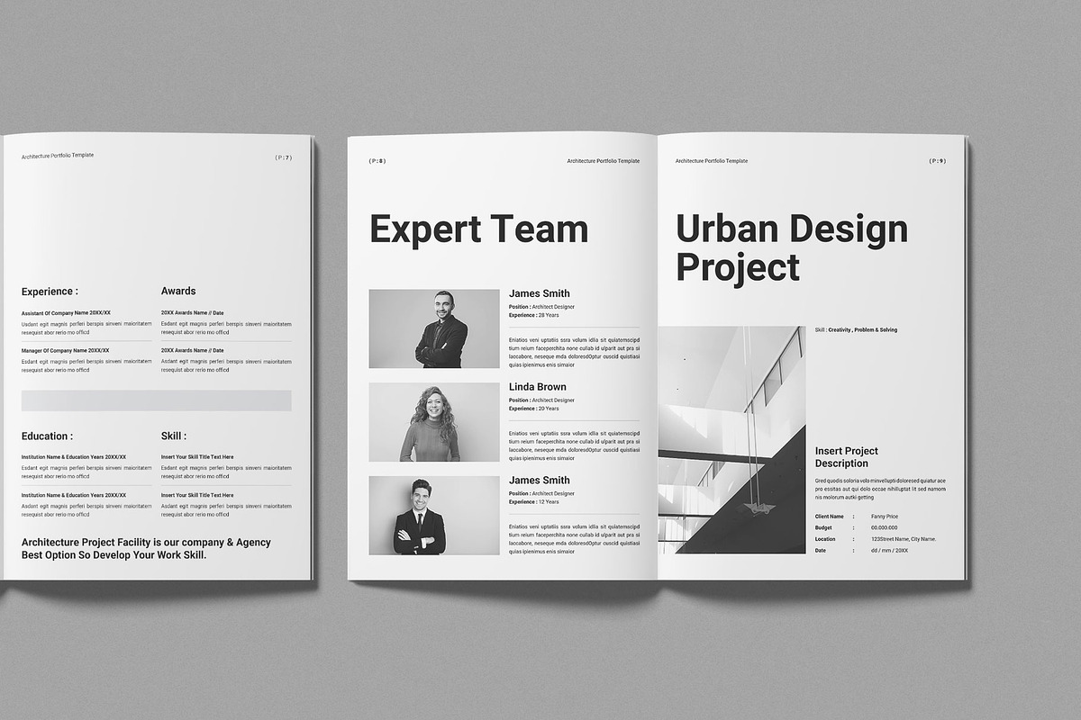 Architecture Portfolio Template, a Brochure Template by Work-Envance (Photo 4 of 10)