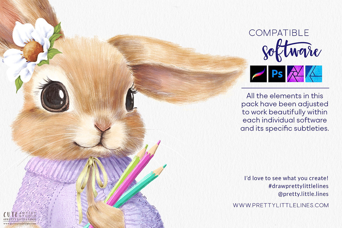 Drawing & Sketching Toolkit, a Brush Add-On by Pretty Little Lines (Photo 18 of 19)