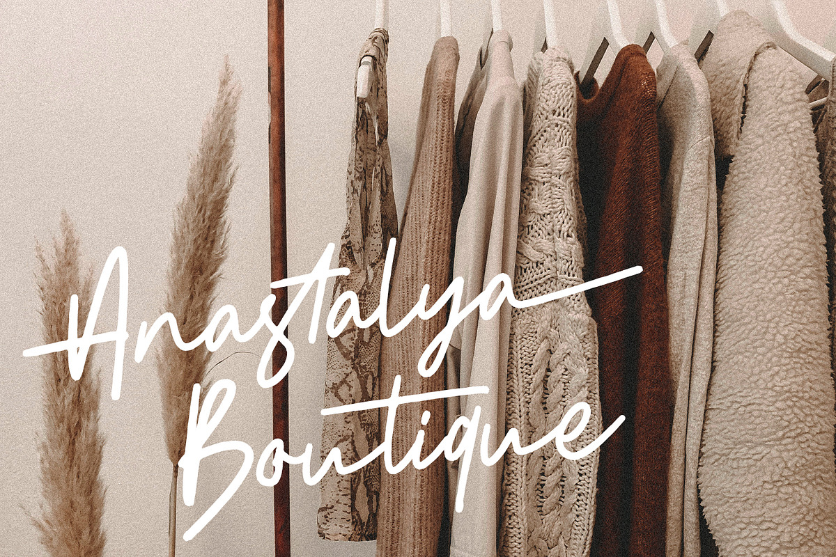 Osteno Monoline Script Font, a Script Font by Maulana Creative (Photo 3 of 7)