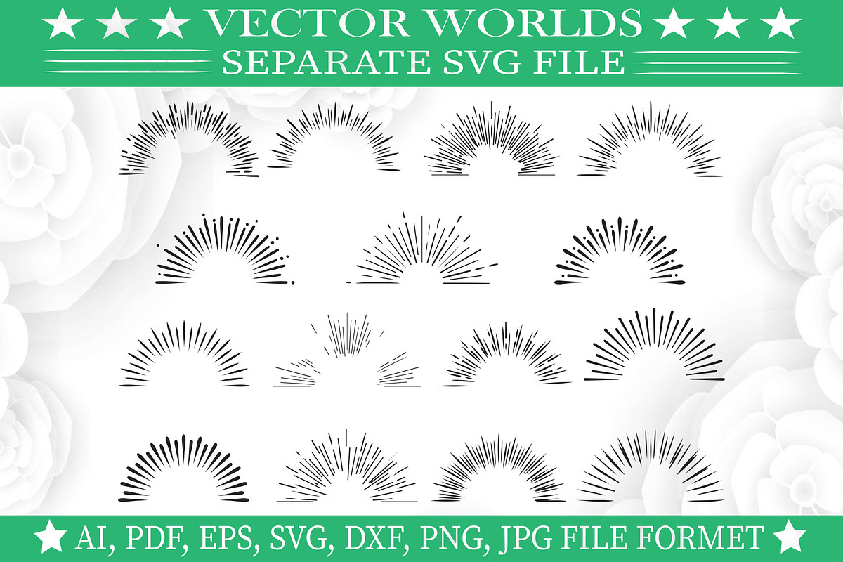 Sunburst Svg, Sun, Burst Svg, an Object Graphic by VectorWorlds (Photo 3 of 3)