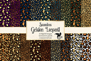 Golden Leopard Digital Paper