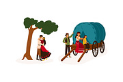 Romani people set, a Person Illustration by Good Studio (Thumbnail 3 of 5)