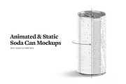 280ml Can Animated Mockup, a Packaging Mockup by rebrandy (Thumbnail 2 of 11)