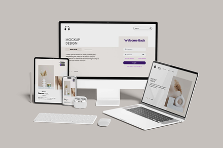 Multi Dvices Mockup, a Device Mockup by baim_std