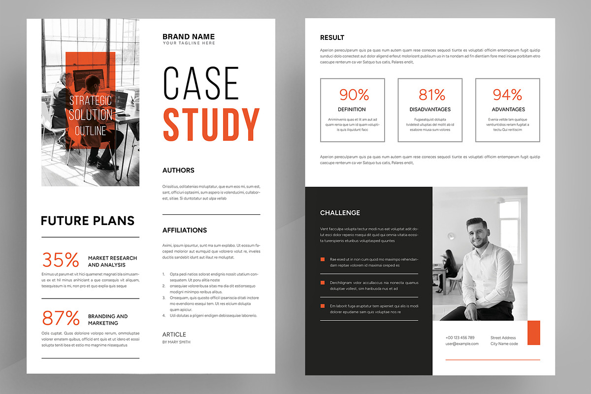 Business Success Case Study Template, a Stationery Template by ContestDesign (Photo 3 of 3)