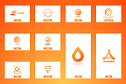 100 abstract logo, a Branding & Logo Template by airunreal (Thumbnail 9 of 14)