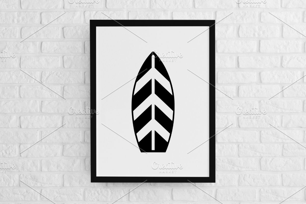 Surfboard Silhouette SVG, an Object Illustration by newminddesign (Photo 2 of 3)