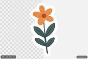 Cute Flower Sticker Design Bundle, an Illustration by Actual Pixel (Thumbnail 17 of 26)