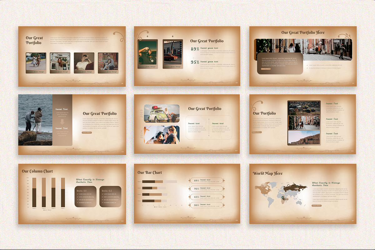 Vintage Paper Presentation Template, a Presentation Template by SlideStack (Photo 3 of 5)