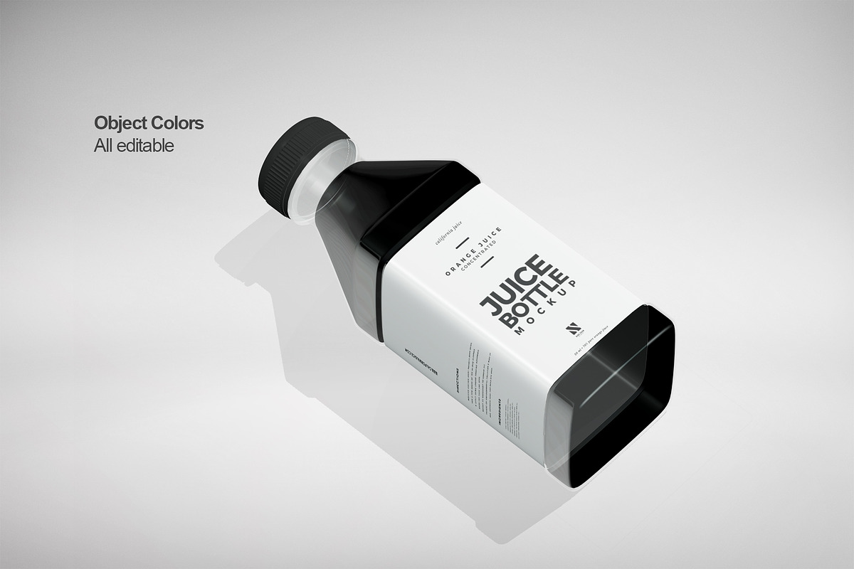 Juice Bottle Mockup, a Packaging Mockup by Nina Shaw (Photo 11 of 17)