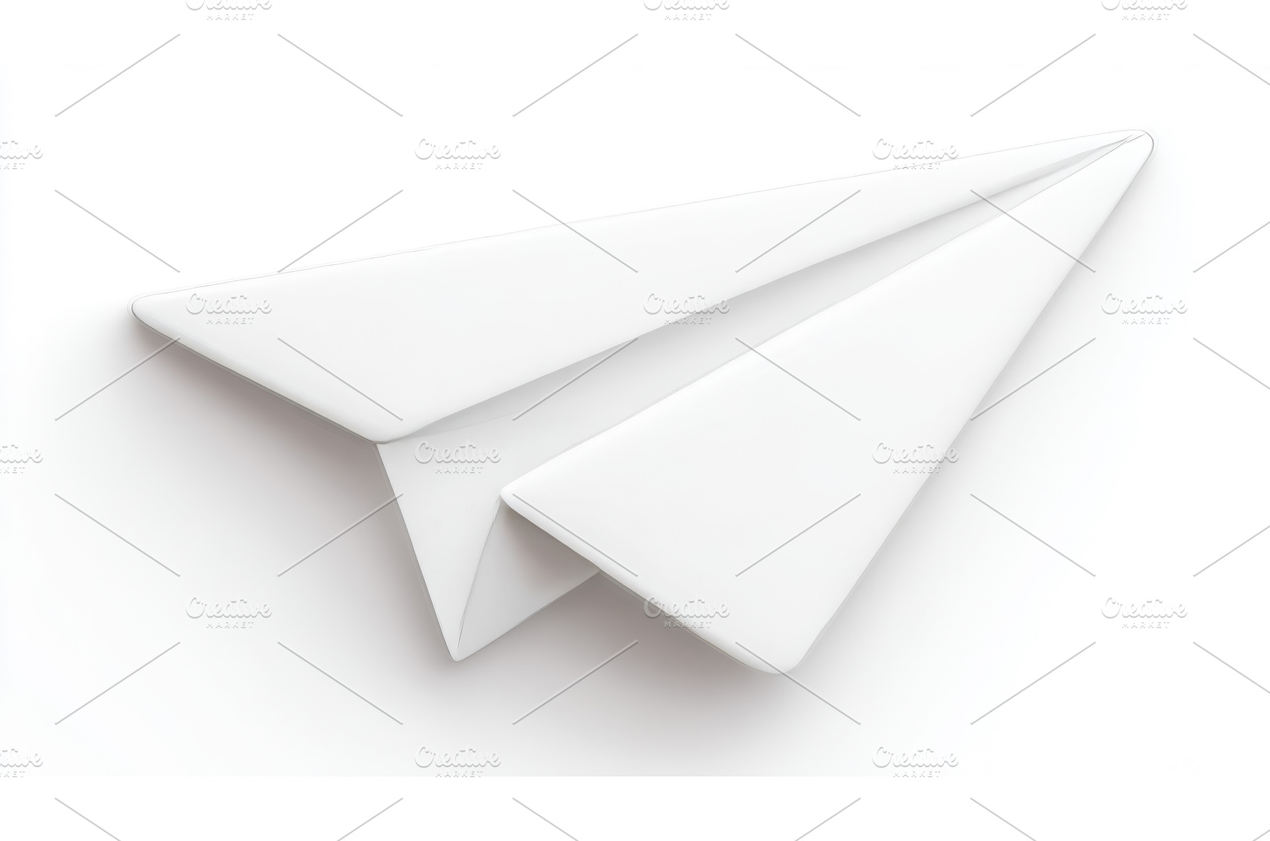 A minimalist paper airplane stands, an Arts & Entertainment Photo by ZinetroN