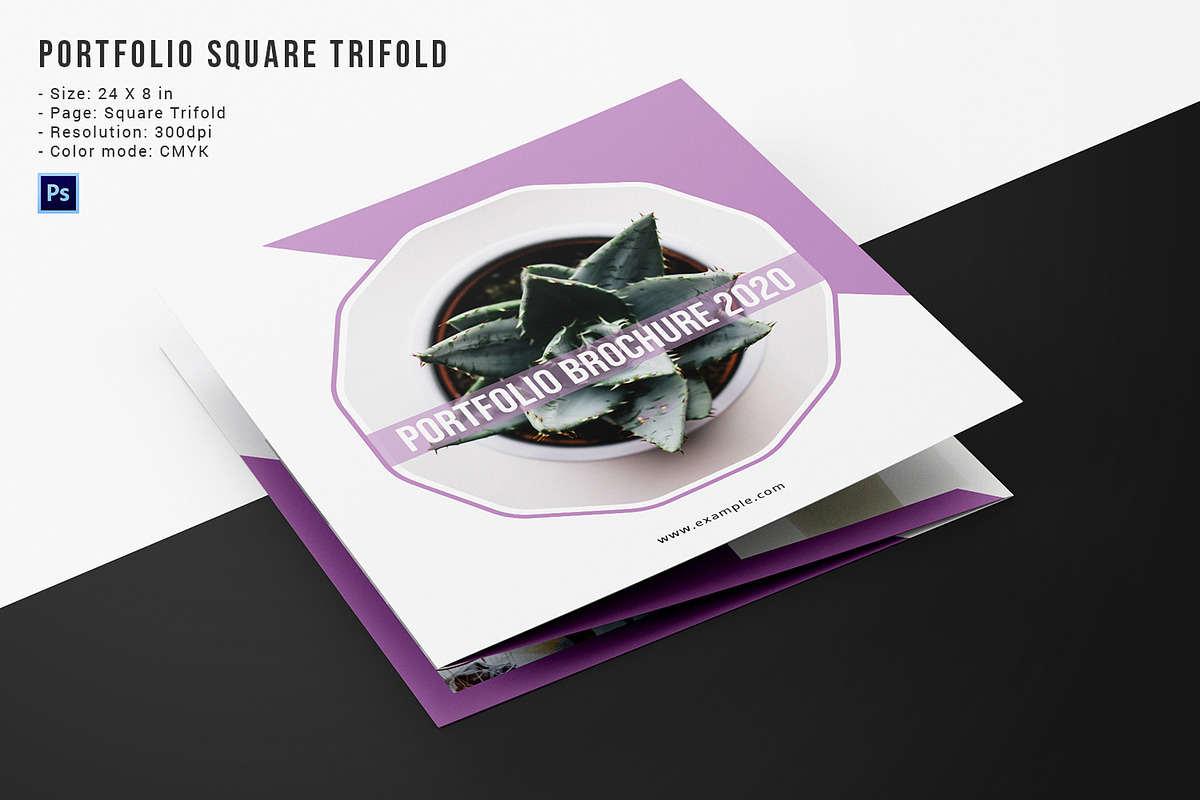 Portfolio Square Trifold, a Brochure Template by crazyOWL (Photo 1 of 5)