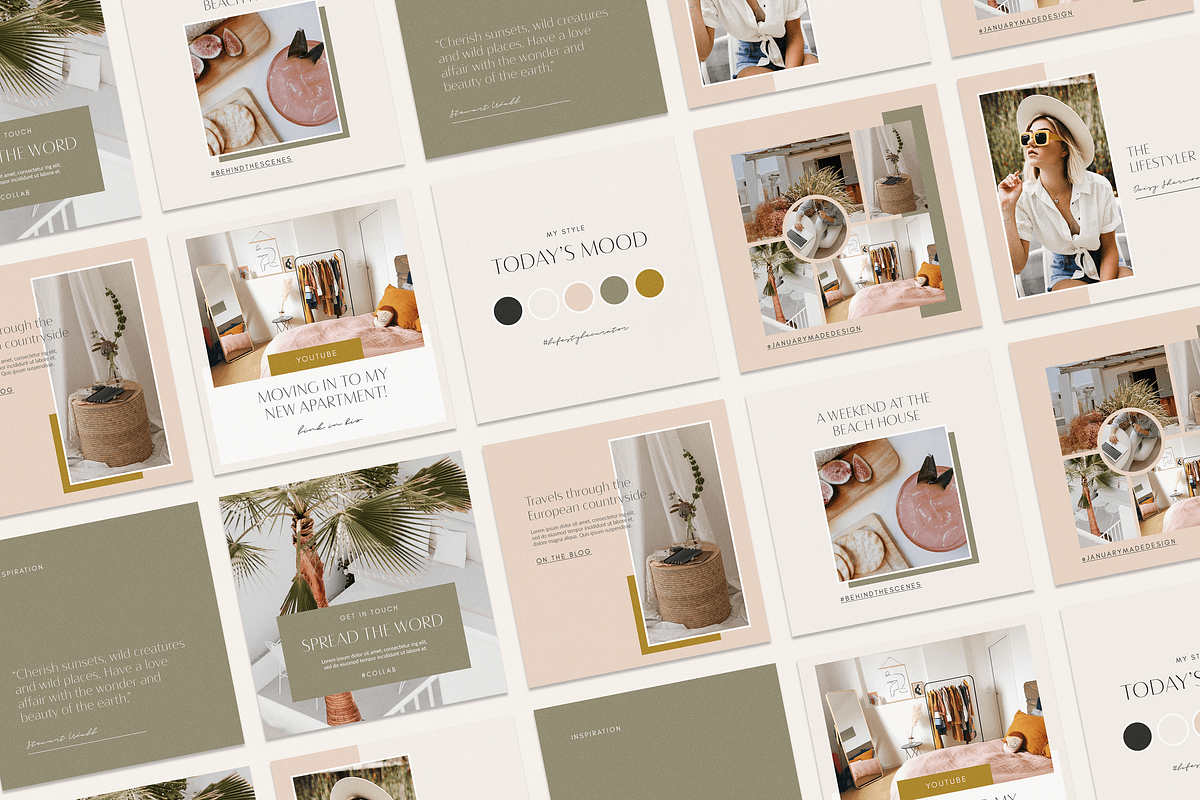 The Lifestyler | Instagram Pack, a Social Media Template by January Made Design (Photo 5 of 7)