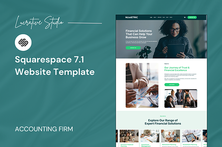 Finance Squarespace Website Template