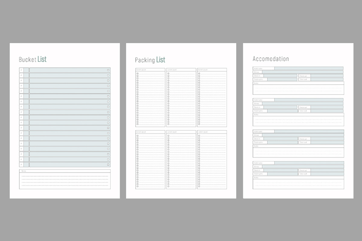 Minimalist Planner Journal Layout, a Print Template by McLittle Stock (Photo 4 of 4)