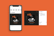 Newsroom Social Media Pack, a Social Media Template by Vynetta (Thumbnail 4 of 11)