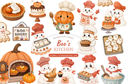 Halloween Kitchen Clipart, a Decorative Illustration by MockupWizard (Thumbnail 1 of 4)
