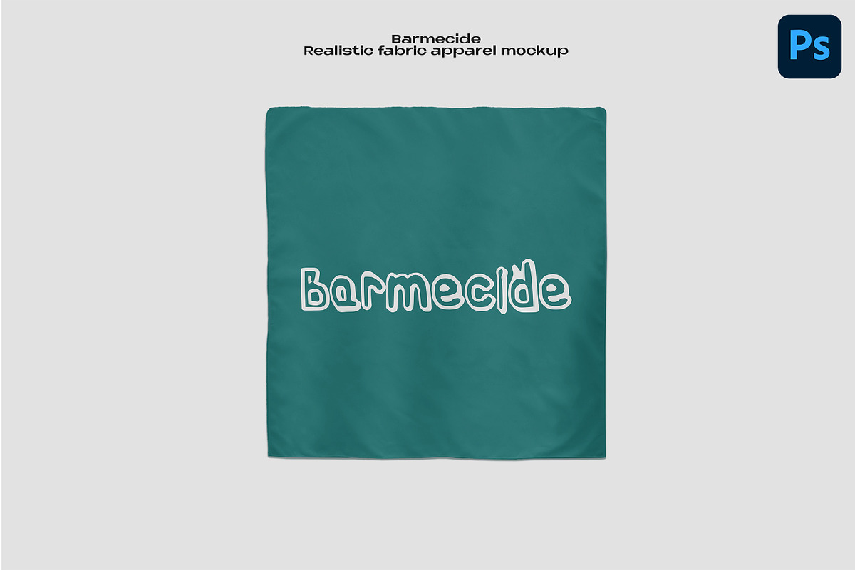 Bandana mockup, an Apparel Mockup by Barmecide Mockup Studio (Photo 1 of 3)