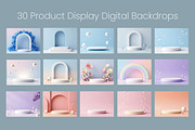 30 Product Display Digital Backdrops, a Background Graphic by 3Motional (Thumbnail 9 of 20)