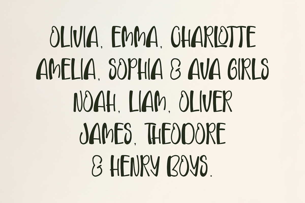Bloerd Xlospun Cute Kids Display, a Handwritten Font by Maulana Creative (Photo 5 of 8)