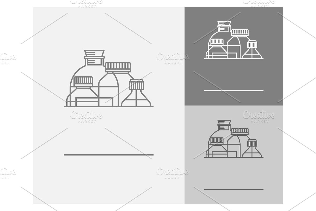 Vector sign template. Set, an Outline Icon by Sunny | Creative Market