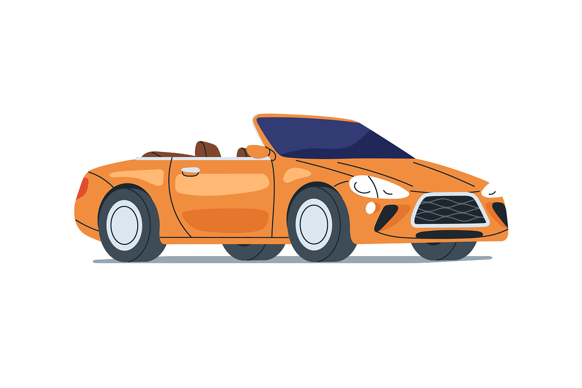 Auto vehicles, passenger cars set, a Transportation Illustration by Good Studio (Photo 3 of 11)