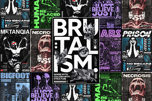 Brutalist Anomalies Poster Set