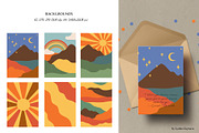 Groovy abstract landscape creator, a Decorative Illustration by LyubovZaytseva (Thumbnail 5 of 18)