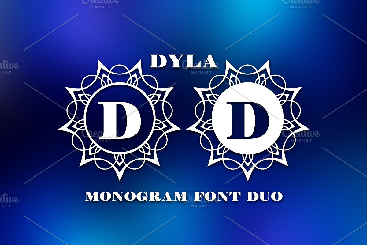 Dyla Monogram Font Duo, a Font by Digital Typeface Studio (Photo 1 of 8)