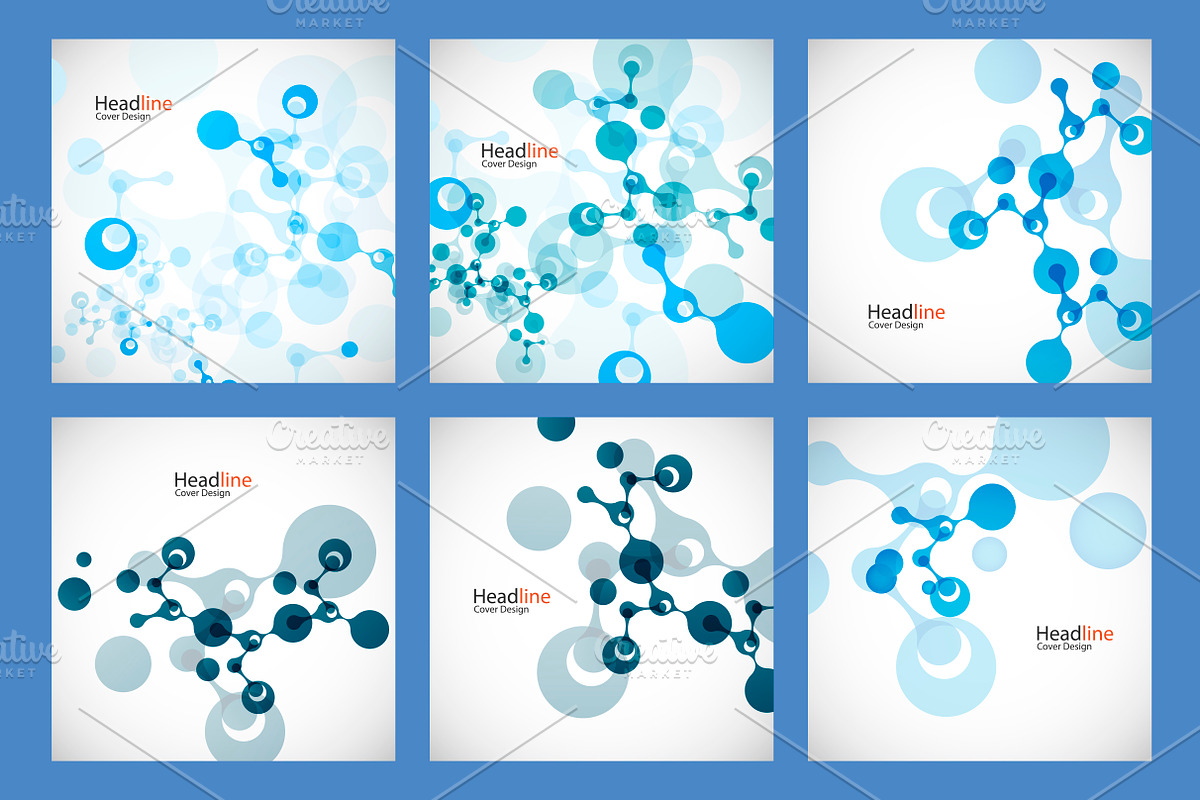 Vector network background, a Card Template by Haisonok