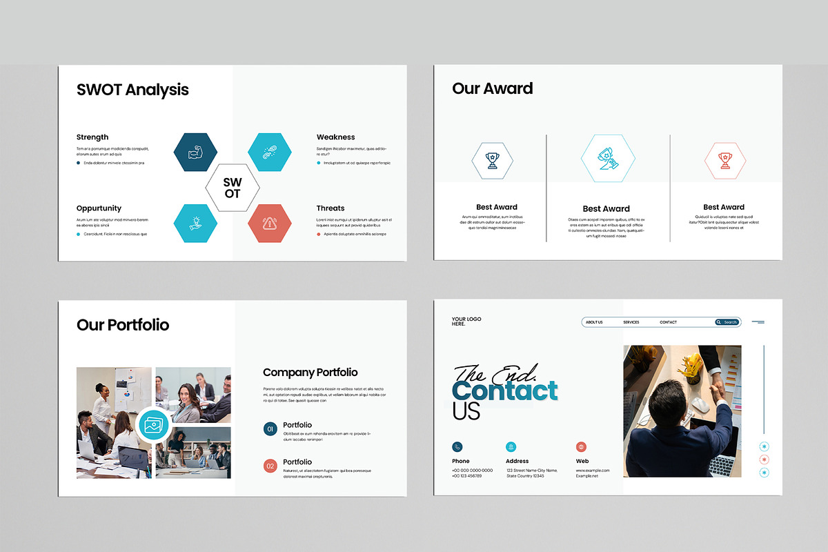 Company Profile Presentation Design, a Presentation Template by MightyDesign (Photo 5 of 8)