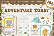 SALE Adventure Today-Camping Clipart, an Animal Illustration by Euonia Meraki (Thumbnail 1 of 11)