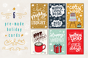 Cozy Christmas Lettering & Clipart, a Seasonal Illustration by Sketchetarian (Thumbnail 4 of 10)