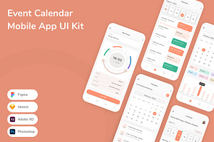 Event Calendar Mobile App UI Kit