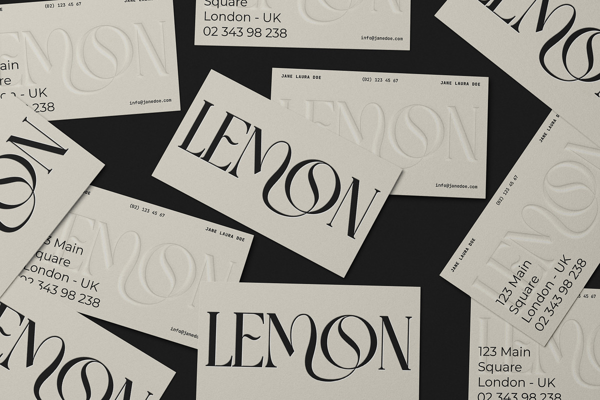 LEMON - Business Card Mockup 2.0, a Books & Magazine Mockup by Catkie - Digital Art (Photo 7 of 9)