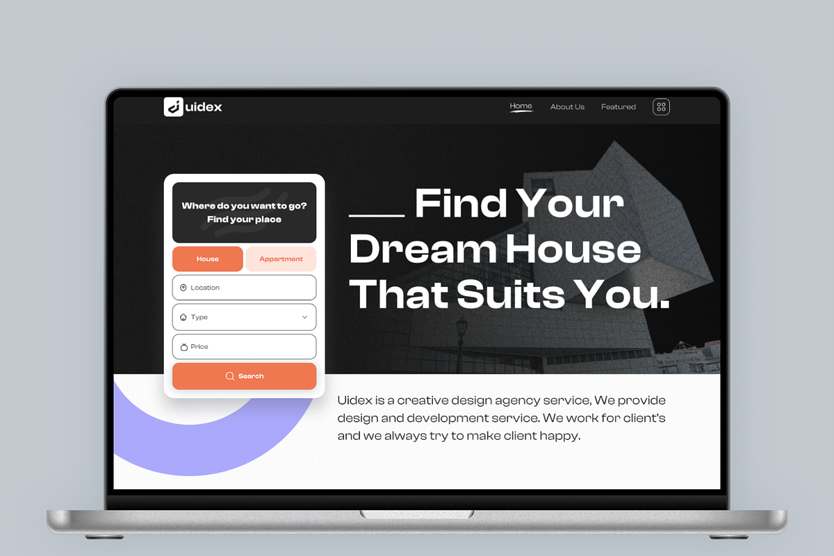 Architect Agency Landing Page, a Landing Page Template by UiDex (Photo 4 of 4)
